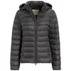 Damen Soft-Daunenjacke mit Kapuze dunkelgrau