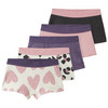 5 meisjespanty's met geribbelde structuur
