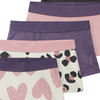 5 meisjespanty's met geribbelde structuur