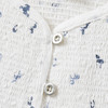 Mädchen Bluse mit Pferde-Allover
