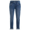 Damen Slim-Jeans mit Nieten blau