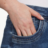Damen Slim-Jeans mit Nieten