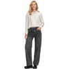 Damesblouse in glanzende look