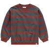 Jungen Sweatshirt aus Bio-Baumwolle braun / blaugrau