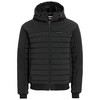 Herren Steppjacke mit Softshell-Ärmeln schwarz
