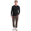 Herren Langarmshirt mit Struktur