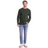 Herren Langarmshirt mit Struktur