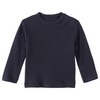 Baby Wolle-Seide-Shirt mit Ripp-Struktur