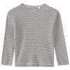 Baby Wolle-Seide-Shirt mit Ripp-Struktur