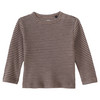 Baby Wolle-Seide-Shirt mit Ripp-Struktur