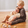 Baby Wolle-Seide-Leggings mit Ripp-Struktur