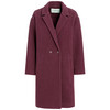 Damen Mantel mit Woll-Anteil bordeaux