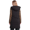Dames lang vest met capuchon