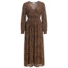 Maxi-jurk voor dames met luipaardpatroon