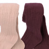 2 babymaillots met geribbelde structuur