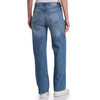 Damen Straight-Jeans mit weitem Bein
