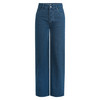 Damen Straight-Jeans mit weitem Bein