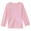 Mädchen Langarmshirt mit Wendepailletten