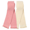 2 baby fijngebreide leggings effen kleur