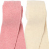 2 baby fijngebreide leggings effen kleur