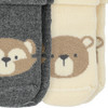 2 Paar Newborn Frottee-Socken mit Bär-Motiven