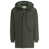 Herenparka met capuchon donkergroen