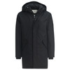 Herenparka met capuchon zwart