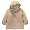 Mädchen Parka mit Teddyplüsch gefüttert beige