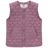 Mädchen Weste in kurzer Form mauve
