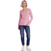 3 Damen Langarmshirts in Unifarben