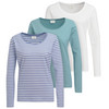 3 Damen Langarmshirts im Set