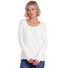 3 Damen Langarmshirts in Unifarben