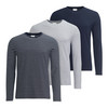 3 Herren Langarmshirts im Basic-Look