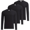 3 Herren Langarmshirts im Basic-Look