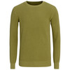 Herren Pullover mit Rundhalsausschnitt oliv
