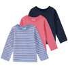 Set van 3 babyshirts met lange mouwen