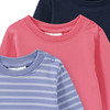 Set van 3 babyshirts met lange mouwen