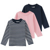 Set van 3 babyshirts met lange mouwen