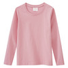 3 Mädchen Langarmshirts in Unifarben
