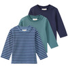 3 babyshirts met lange mouwen in basic look