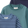 3 babyshirts met lange mouwen in basic look