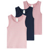 3 Baby Unterhemden mit Bio-Baumwolle