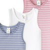 3 Baby Unterhemden mit Bio-Baumwolle