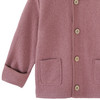 Wollen babyvest met omgeslagen boorden