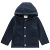 Wollen babyvest met omgeslagen boorden