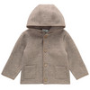 Wollen babyvest met omgeslagen boorden