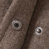 Wollen babyjas met capuchon