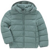 Kinder Steppjacke mit abnehmbarer Kapuze salbei