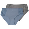 2 Damen Pantys mit floraler Spitze