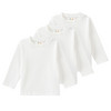 3 babyshirts met lange mouwen in basic look